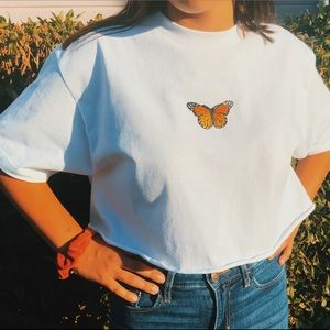 butterfly crop top